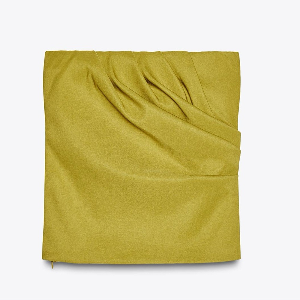Zara Strapless Mustard Crop Top - Picture 3 of 3